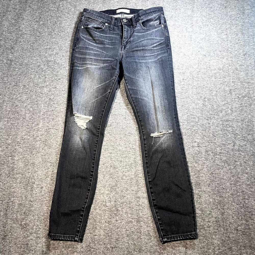 Madewell Jeans Women's Size 28 Black Jean Denim 10" High Riser Skinny Preppy